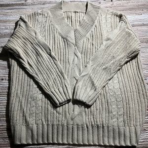 Cream Knitted Sweater